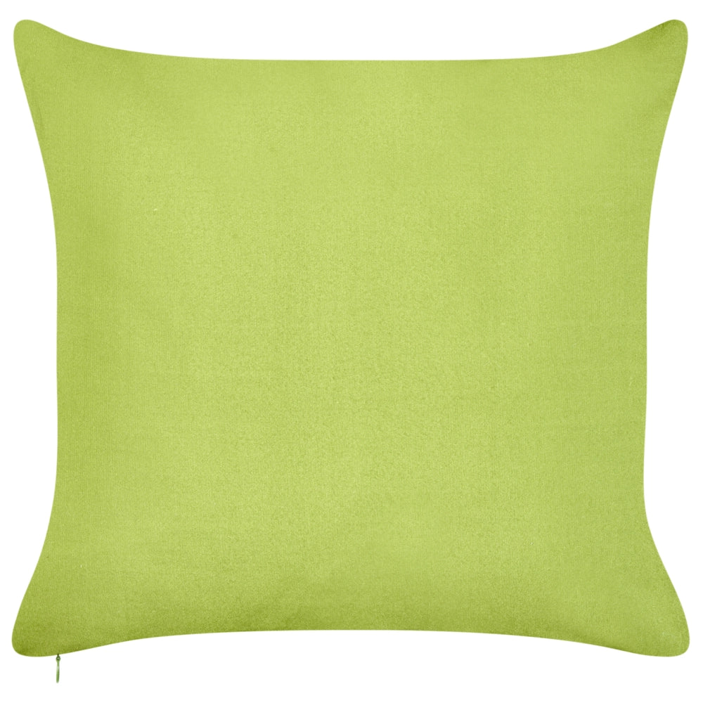 Set di 2 cuscini decorativi per esterni con motivo di palme in tessuto verde rivestimento rimovibile