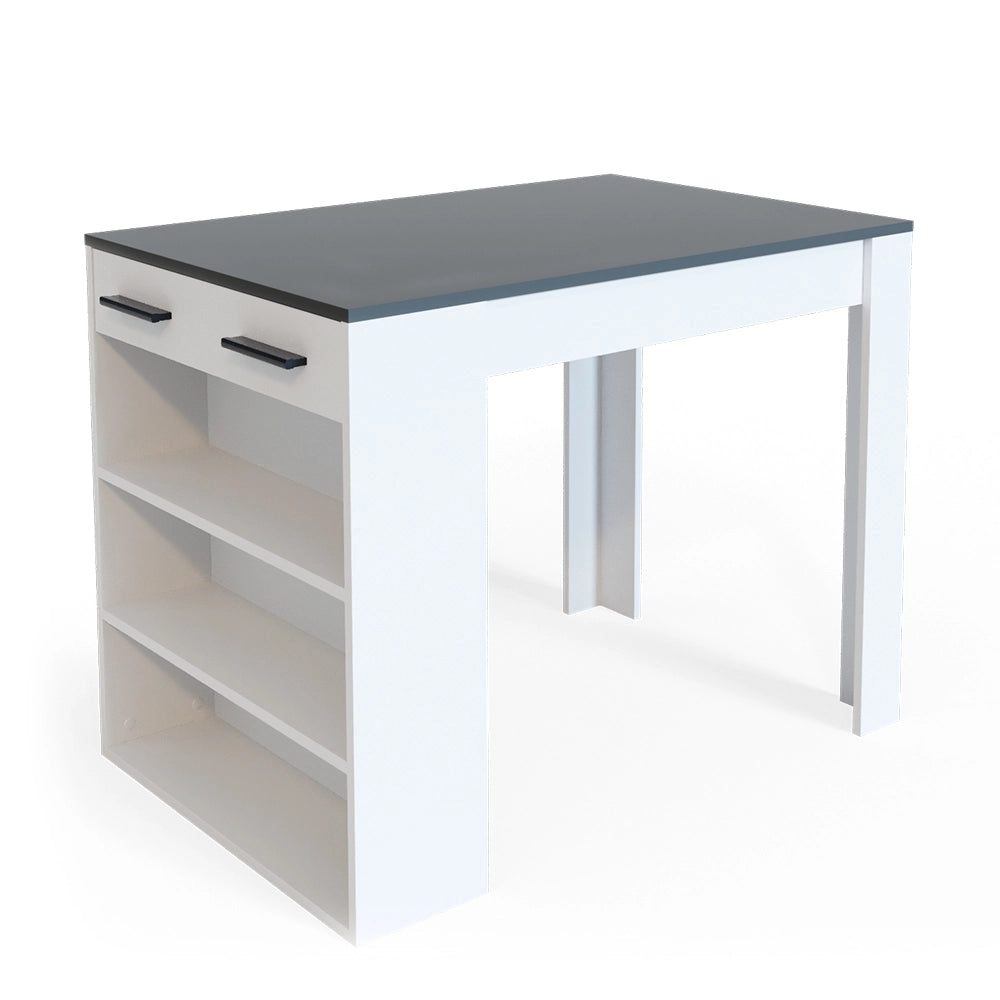 Vicco Tavolo da pranzo Antracite/bianco 67 x 100 cm