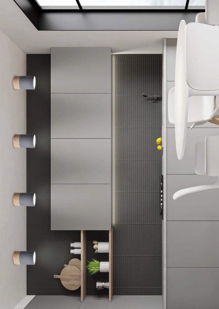 Plafoniera Candellux TUBA spot GU10 grigio/legno alluminio