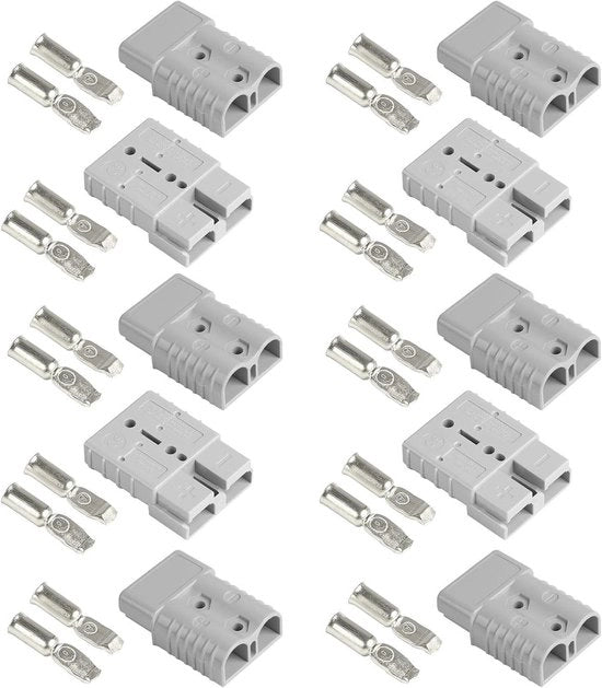 Connettore di alta tensione 50 A 600 V Collegamento rapido per auto, caravan, camper, impianti solari colore grigio