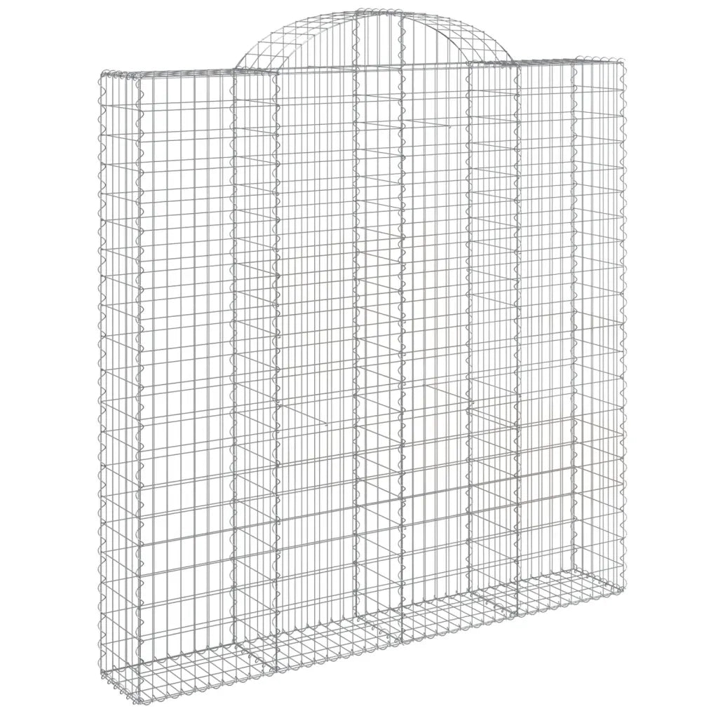 Cesti Gabbioni ad Arco 4 pz 200x30x200/220 cm Ferro Zincato
