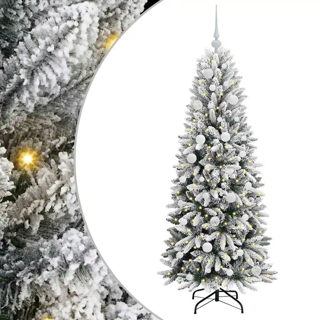 Albero di Natale artificiale con 150 LED Bianco 150 cm 3396036