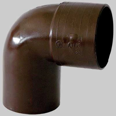 CURVA 87  °30 PVC TESTA DI MORO   EE ? 100     MADE IN ITALY