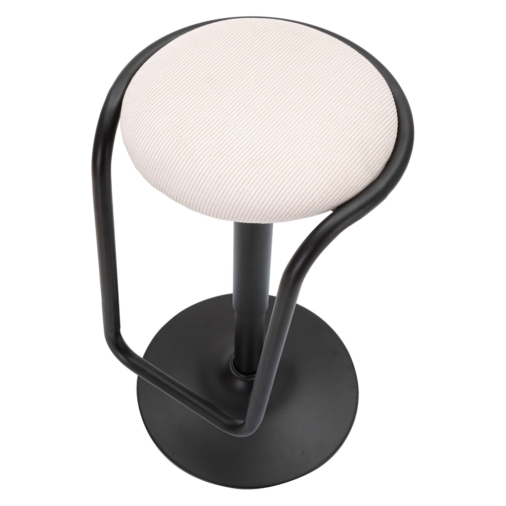 Jardin, Sgabello Regolabile, 41x41x61h cm Bianco Crema