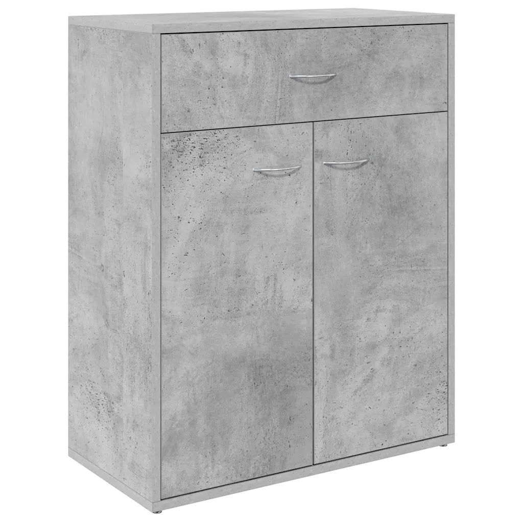 Credenza Grigio Cemento 60x30x75 cm in Truciolato