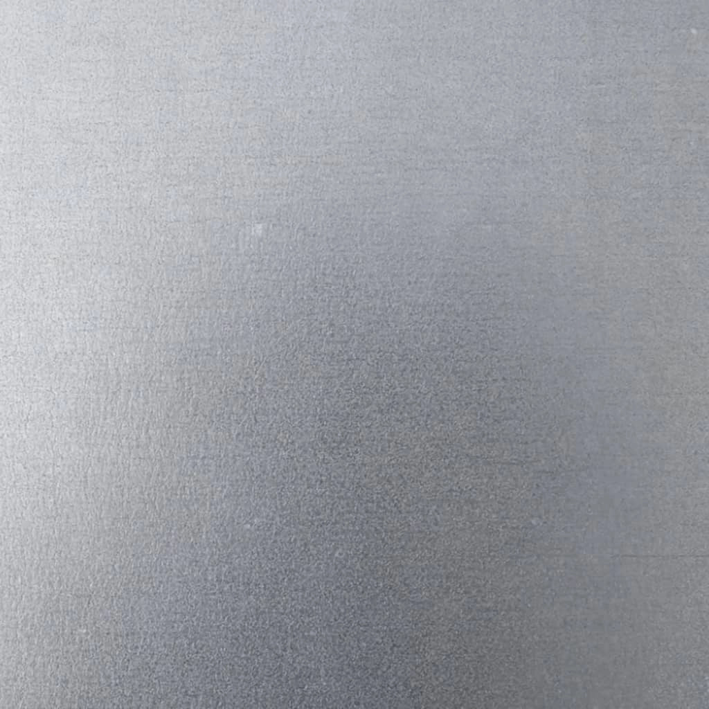 Fioriera rialzata per piante e fiori terrazza giardino 100 x 100 x 33,5 cm acciaio inox argento 02_0039285