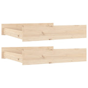 Cassettoni da Letto 2 pz in Legno Massello di Pino CFW4717288