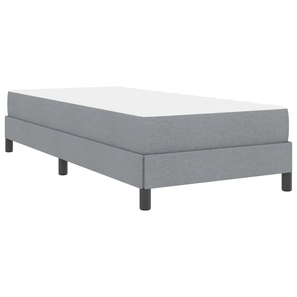 Letto a molle con materasso Grigio chiaro 90 x 200 cm Tessuto 3398458