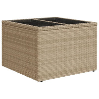 Set Divano da Giardino 6 pz con Cuscini Beige in Polyrattan