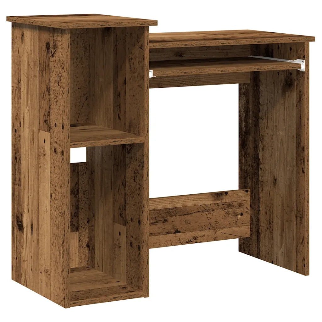 Scrivania Mensole Legno Vecchio 84x40x78 cm Legno Multistrato