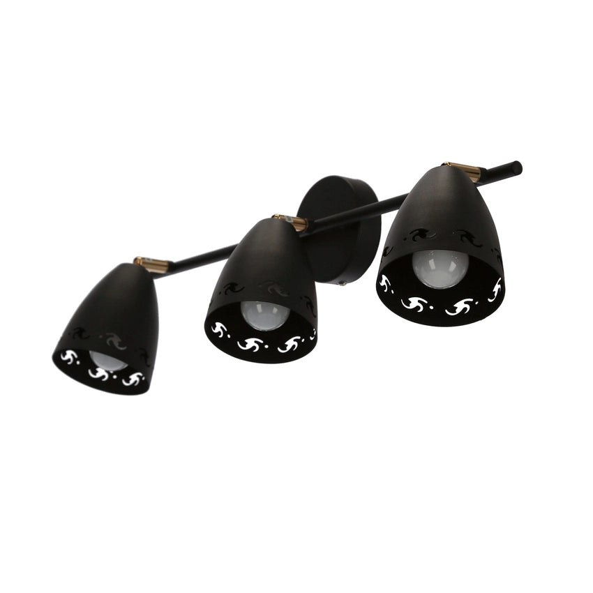 Plafoniera Candellux Coty 93-67173 3xE14 70cm nero/oro