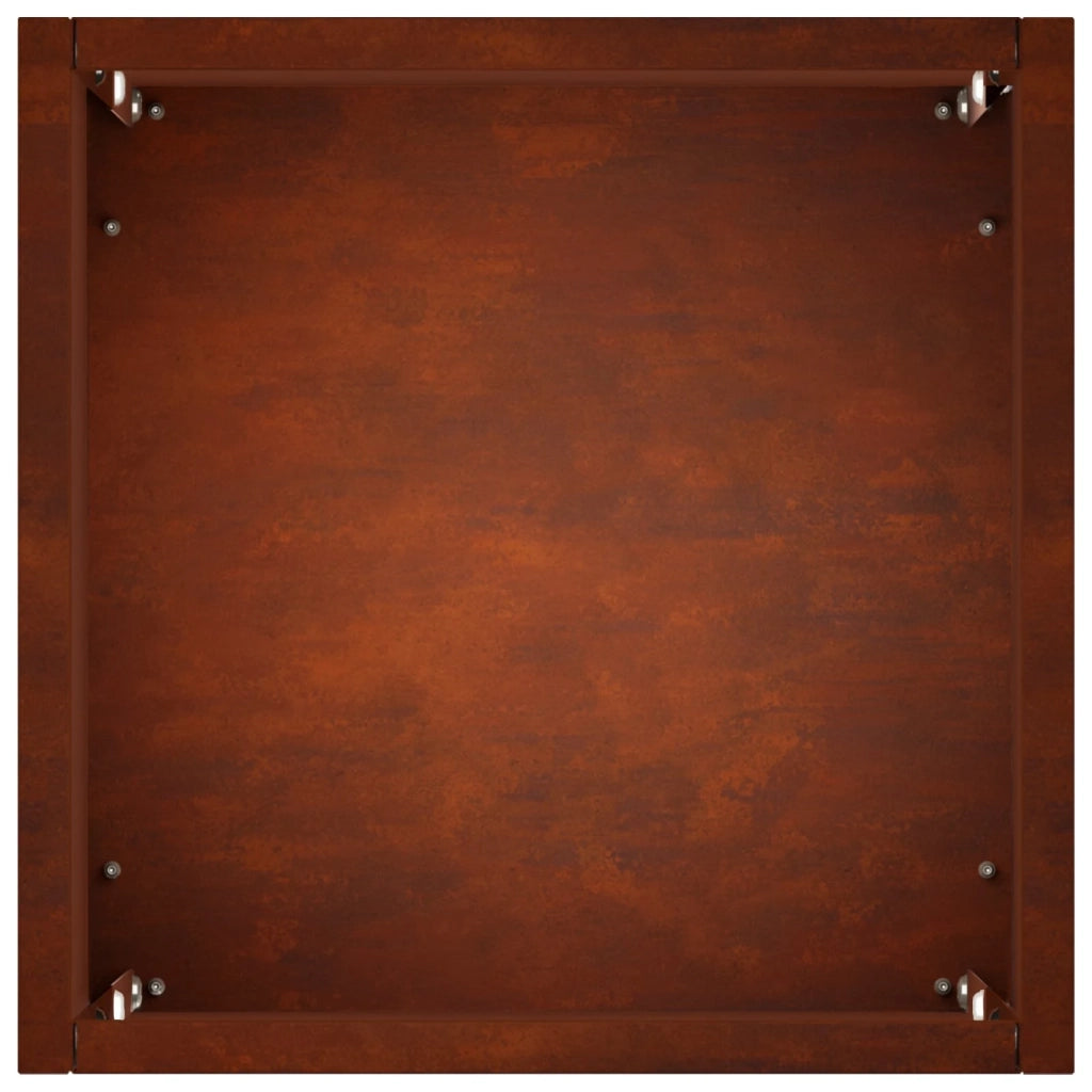 Vaso da giardino Ruggine 20 x 20 x 50 cm Acciaio Corten 8005314