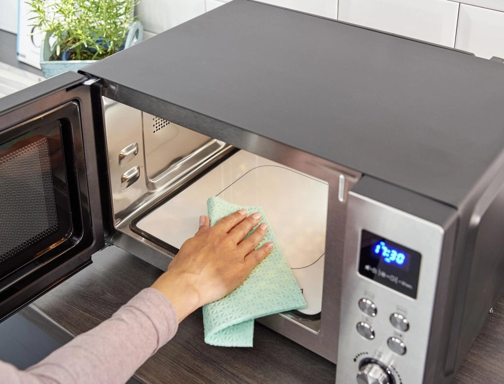 Severin MW 7777 forno a microonde Superficie piana Microonde con grill 25 L 900 W Nero, Acciaio inossidabile
