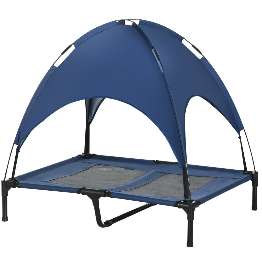 Cuccia per cani con baldacchino ¨C zephmum ¨C blu nero