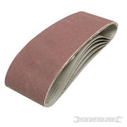 Nastri abrasivi 75 x 533mm in ossido di alluminio per levigatrici a nastro prezzo silverline - Grana 60