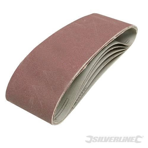 Nastri abrasivi 75 x 533mm in ossido di alluminio per levigatrici a nastro prezzo silverline - Grana 60