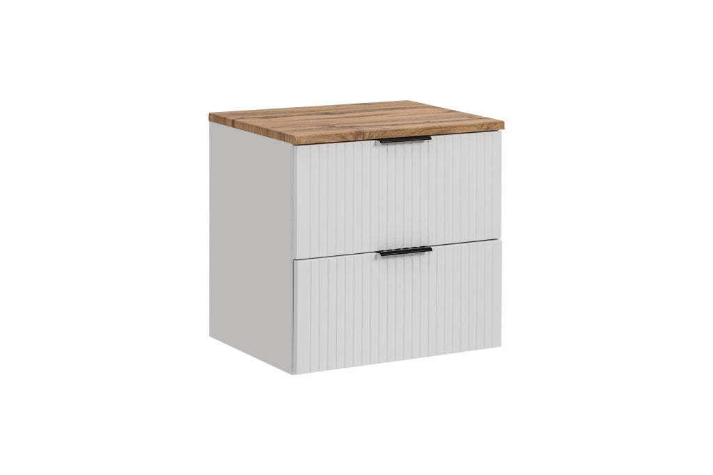 Set mobili bagno 60 cm con piano Adel White 60 cm