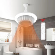 Riscaldatore a convezione con illuminazione a LED E27, 600 W 220 V, riscaldamento supplementare, adatto per salotti, camere e bagni.