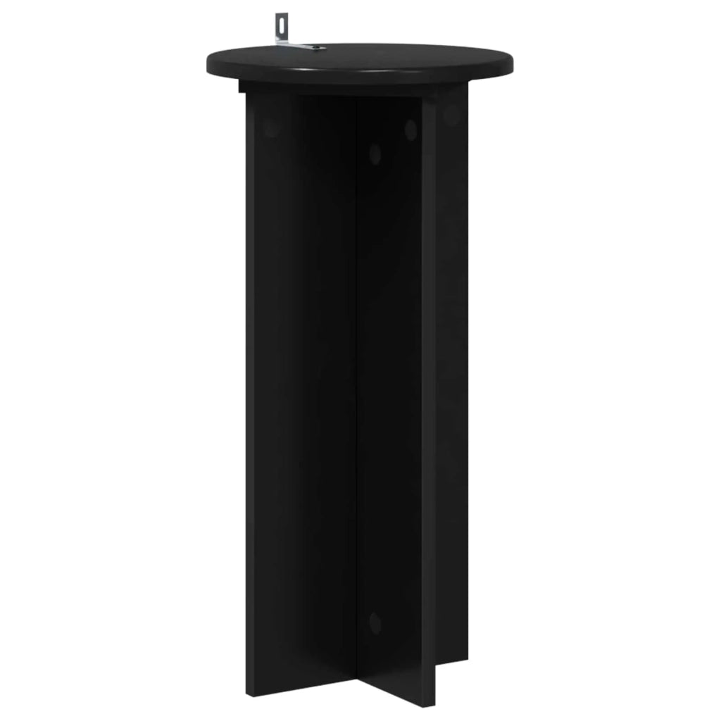 Supporto per piante 2 pcs Nero 29,5 x 29,5 x 60 cm