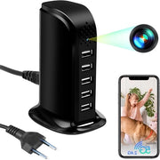 Mini Camera a Batteria con Connessione Wi-Fi 5G/2.4G e 5 Porte con Micro Scoperta a Distanza con Rilevamento Movimento 1080P HD