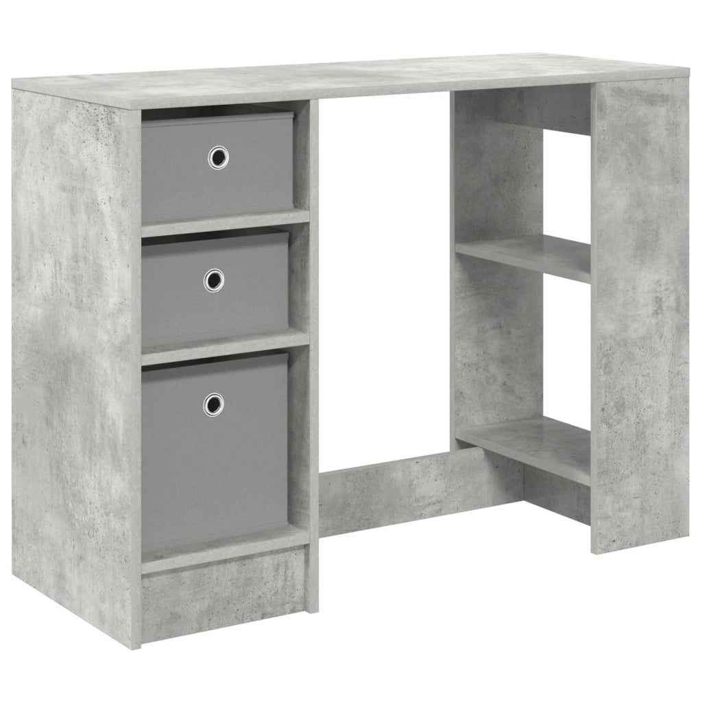 Scrivania Grigio cemento 100 x 40 x 75 cm Legno multistrato