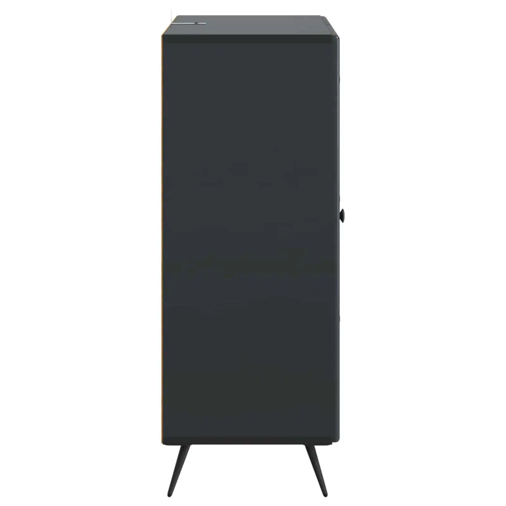Credenza Nero 66 x 34,5 x 90 cm Legno ingegnerizzato