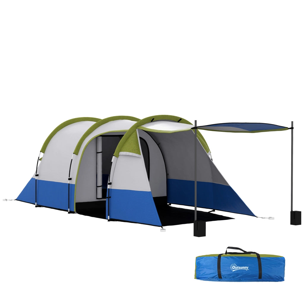Tenda da campeggio 3 persone ¨C zephmum ¨C Verde, impermeabile, con ganci per lanterne
