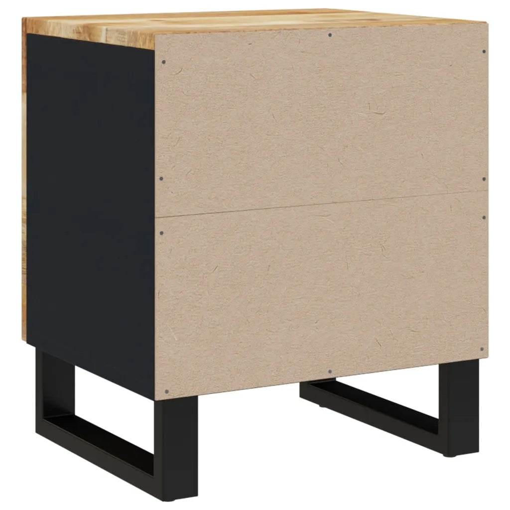 Comodino 40x33x46 cm in Legno Massello di Mango 345208
