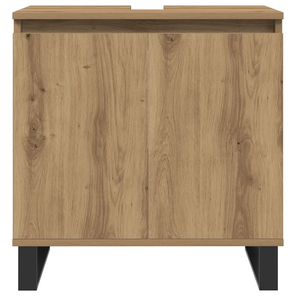 Mobile da Bagno Rovere Artigianale 58x33x60 cm in Truciolato 857221