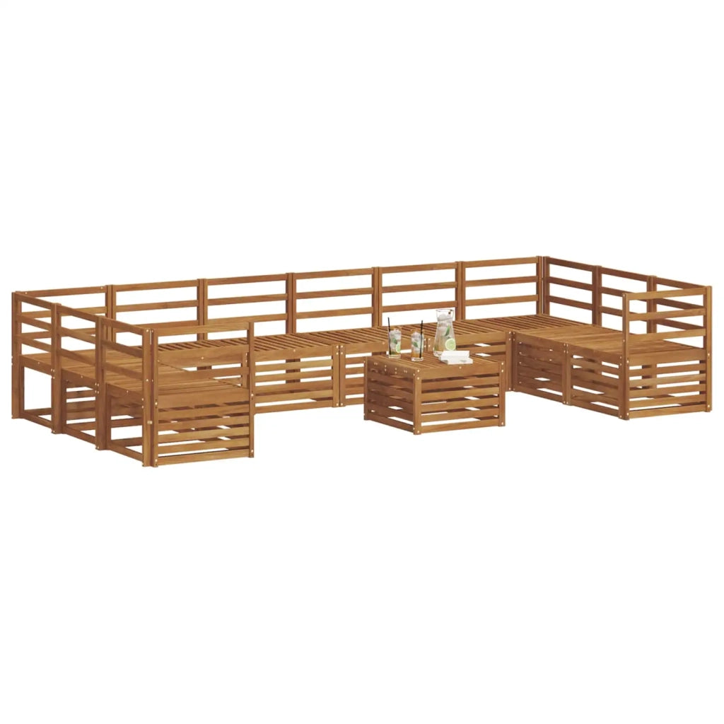 Set divani Naturale Legno di Acacia Massello 3375579