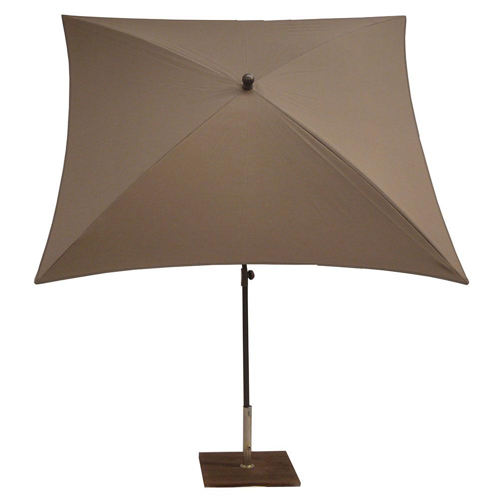 Ombrellone da Giardino 200x200 cm Palo Ø27 mm in Acciaio Maffei Kronos Tortora
