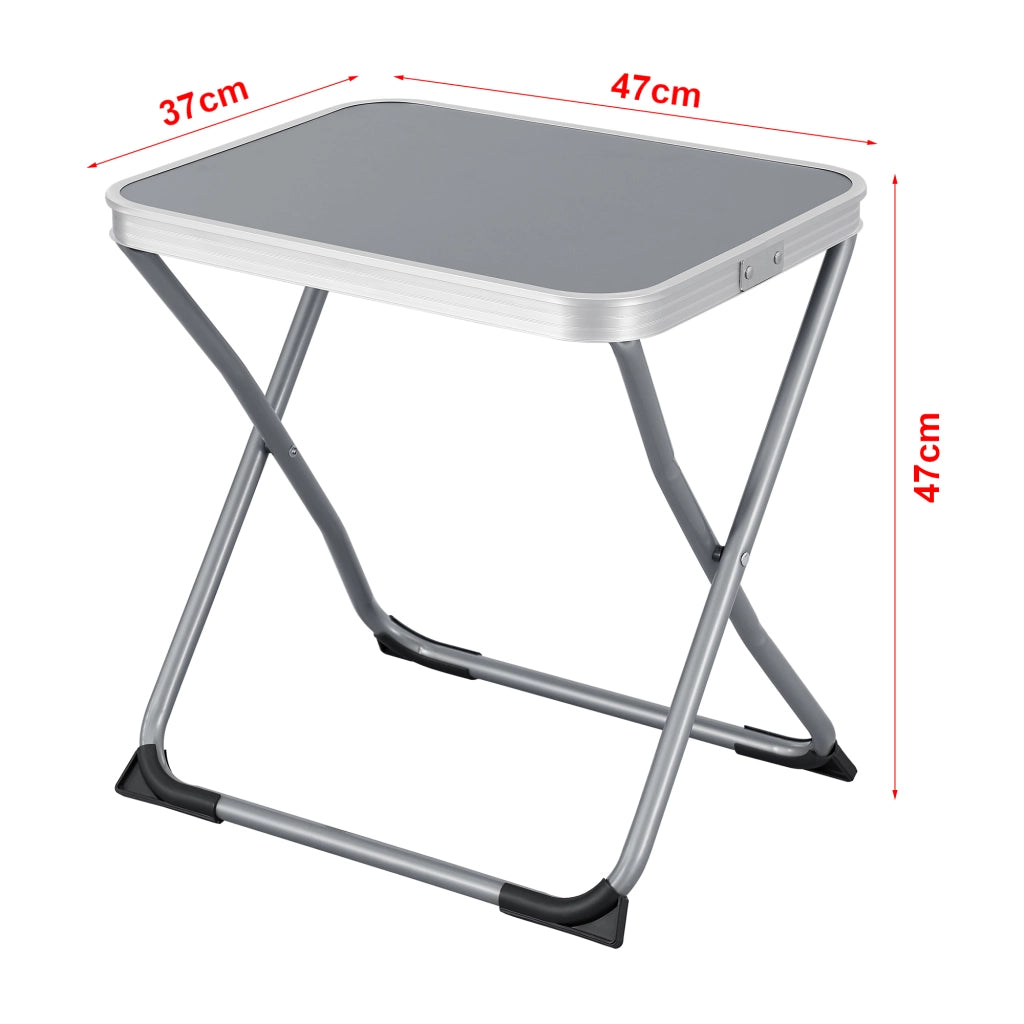 Mobiletto 2in1 da Campeggio Barete Sgabello Tavolino Pieghevole [en.casa]