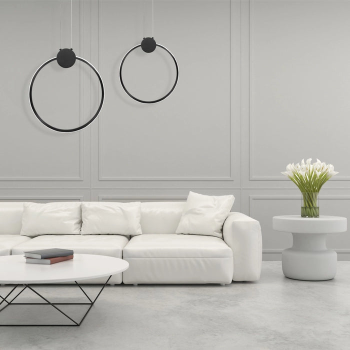 Lampada Da Soffitto Led App1395-cp Black 40cm