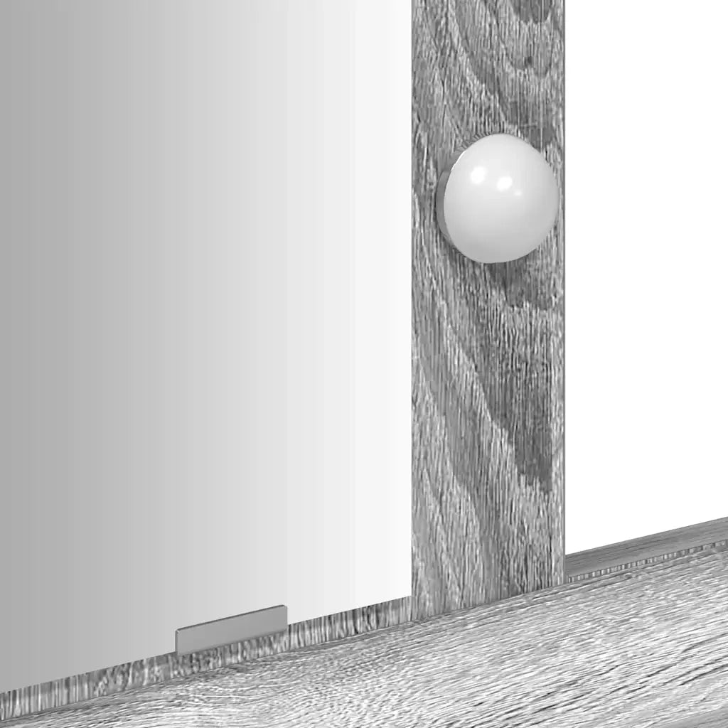 Tavolo da Trucco Grigio 100 x 41 x 140 cm Legno ingegnerizzato 865177