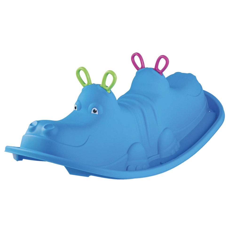 Dondolo 3 Posti 103,5x45,5x34,5 cm in Plastica Blu o Rosa o Verde