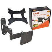Trade Shop - Staffa Per Tv Monitor Lcd Plasma Da 17" A 37" Doppio Braccio Nera Linq Li-l204 -
