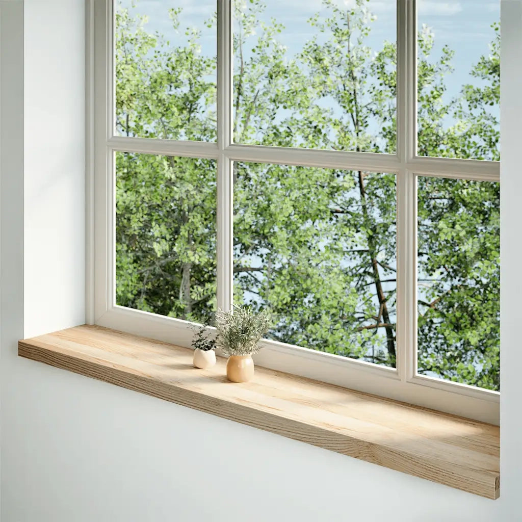 vidaXL Davanzali 2 pz Non Trattati 140x30x2cm Legno Massello di Rovere