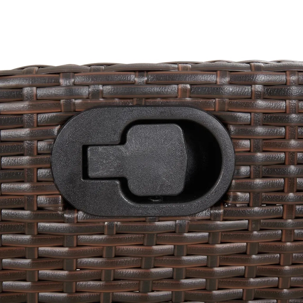 Sedie da Giardino Reclinabili 2 pz con Poggiapiedi Polyrattan 365290