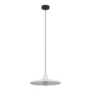 Lampadario A Sospensione Contemporaneo Miniere Acciaio Nero Grigio 1 Luce E27
