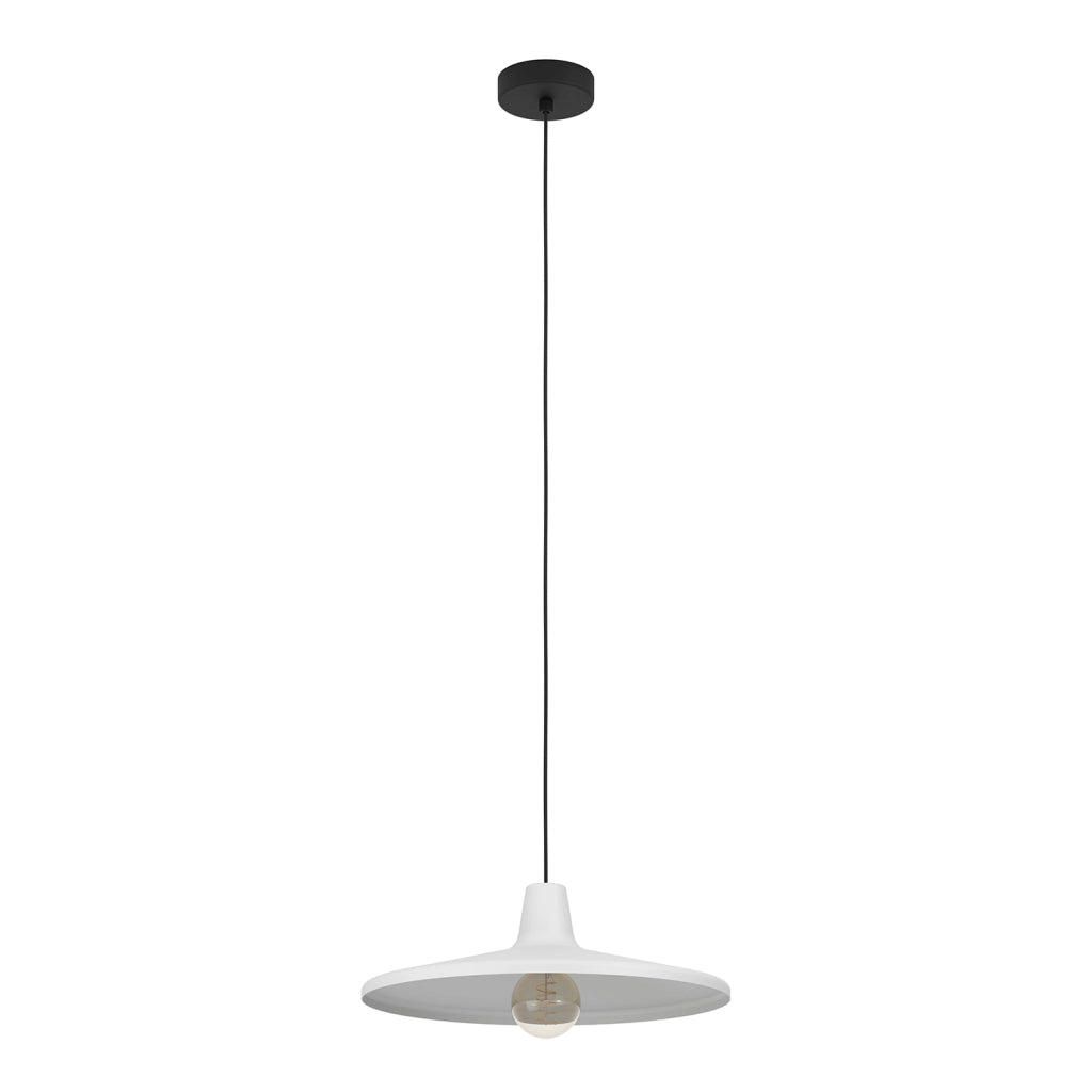 Lampadario A Sospensione Contemporaneo Miniere Acciaio Nero Grigio 1 Luce E27