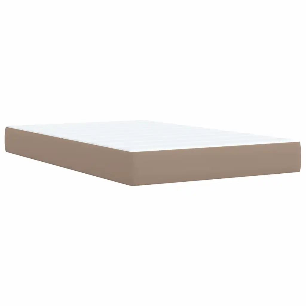 Giroletto a Molle con Materasso Cappuccino 120x190cm Similpelle 3290715
