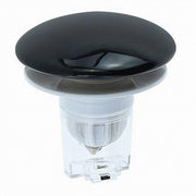 Trade Shop - Tappo Di Scarico Per Lavandino Bagno Antiodore Universale Pop Up Nero 7 Cm 87385 -