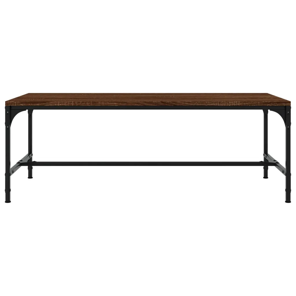Tavolino da Salotto Rovere Marrone100x50x35cm Legno Multistrato 819391
