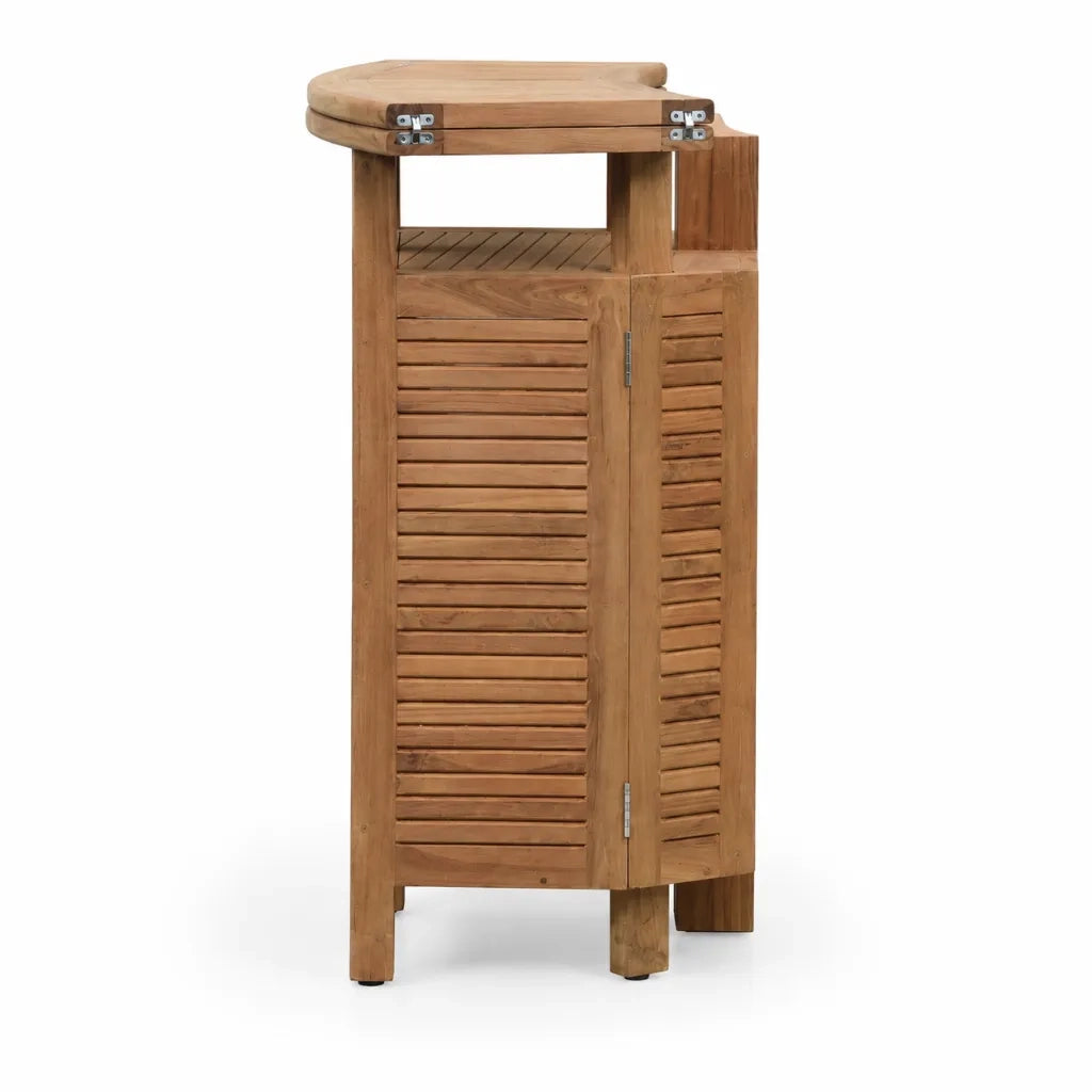 Banco Bar Pieghevole in Teak Massello per Esterno e Giardino - Apéro