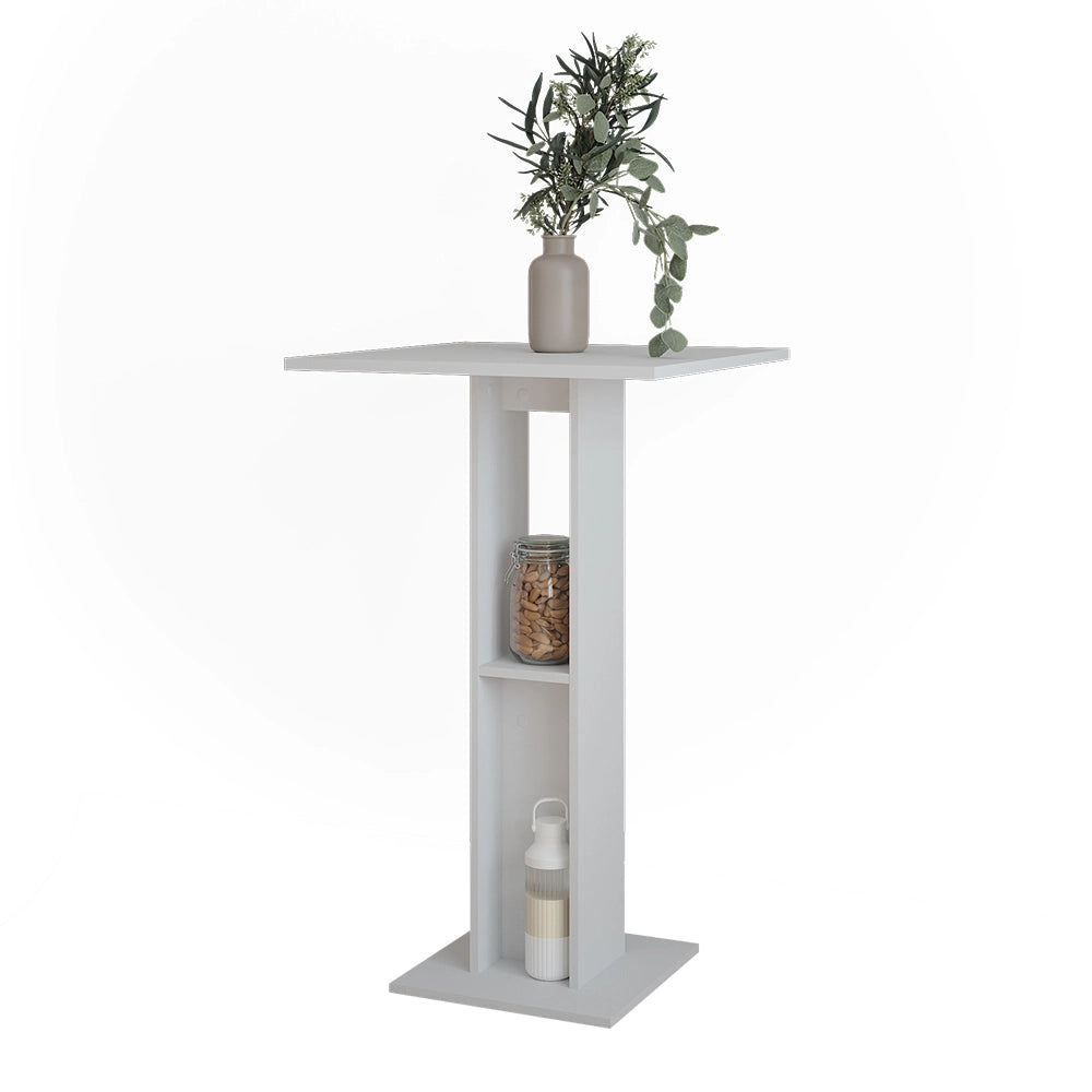 Vicco Tavolo da bar Bianco 65 x 65 cm