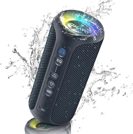 Parlante Bluetooth portatile con 40W, illuminazione LED e 30 ore di riproduzione - Box da giardino IPX7 impermeabile all'acqua