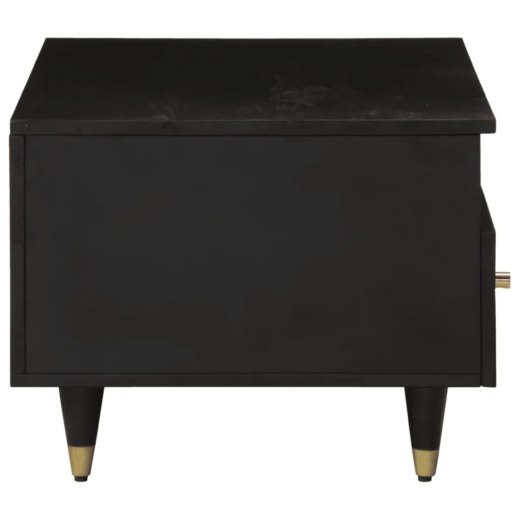Tavolino da Salotto 80x54x40 cm in Legno Massello di Mango