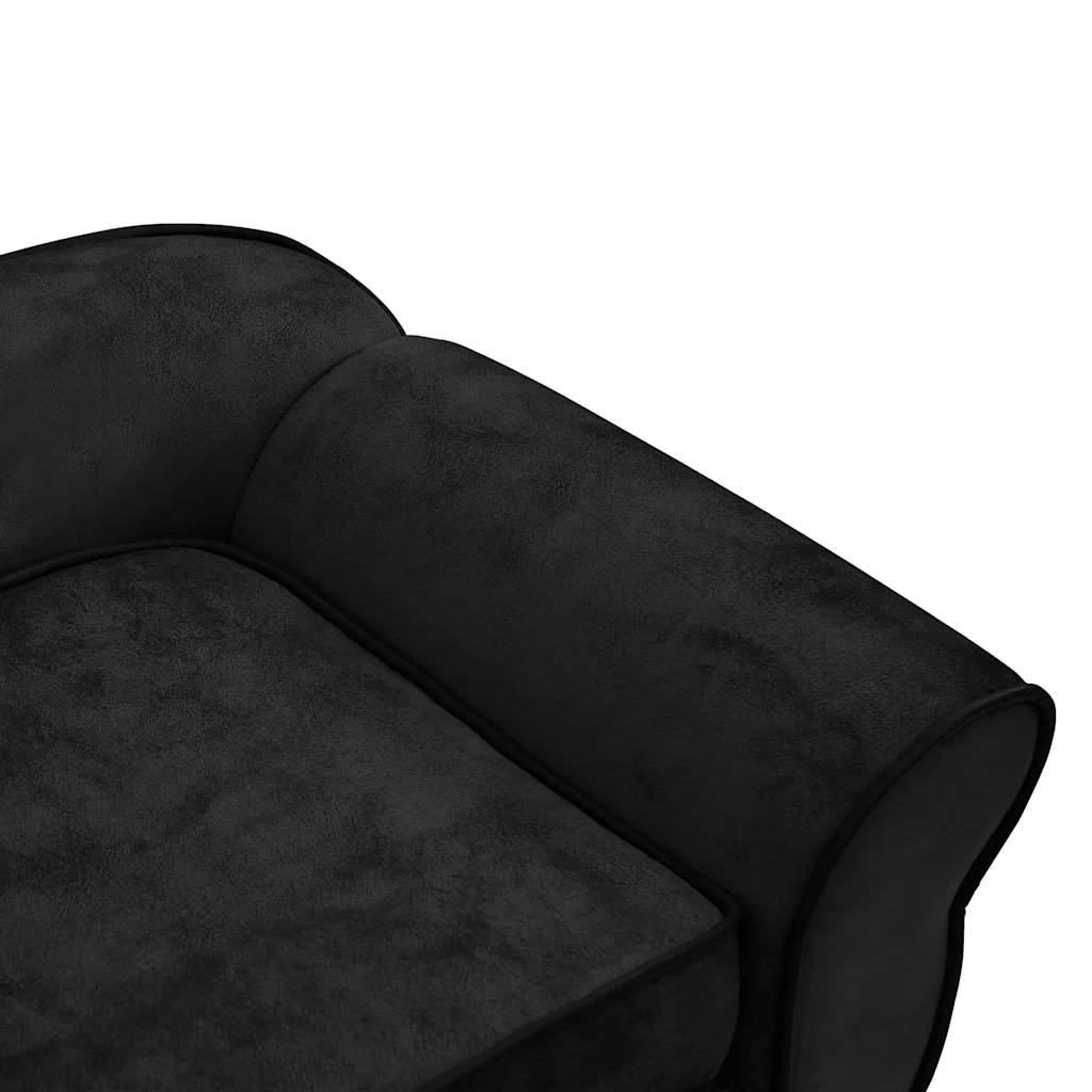 Divano per Cani Nero 72x45x30 cm in Peluche CFW7627938