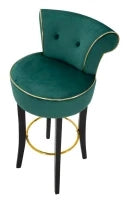Sgabello Bar Luxy Verde cm 46X48X96