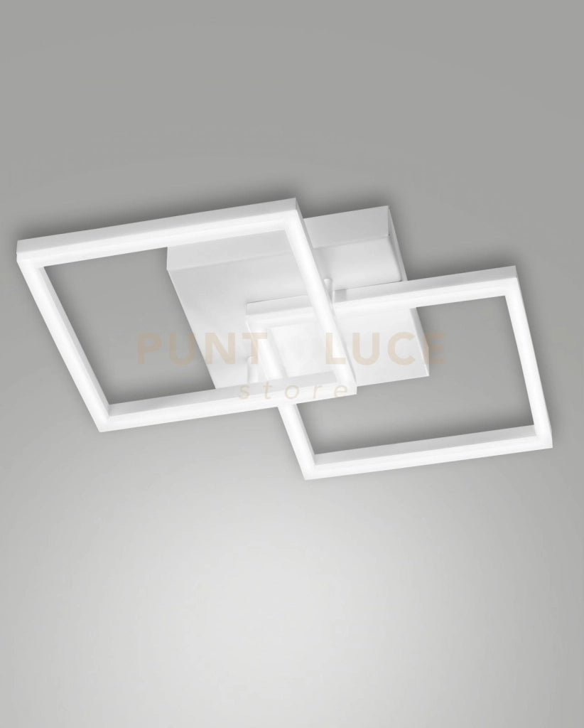 BARD APPLIQUE BIANCA NW 2 LUCI A LED 4000K - 39W - 4050 lm DIMMERABILE C/ACC.